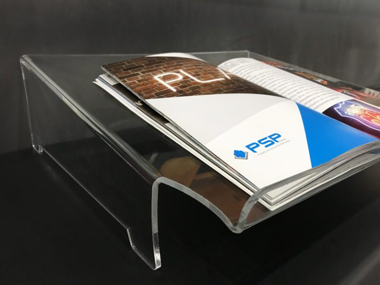 Επιτραπέζιο αναλόγιο από Plexiglass διάφανο 5mm διαστάσεων 45x40x15cm